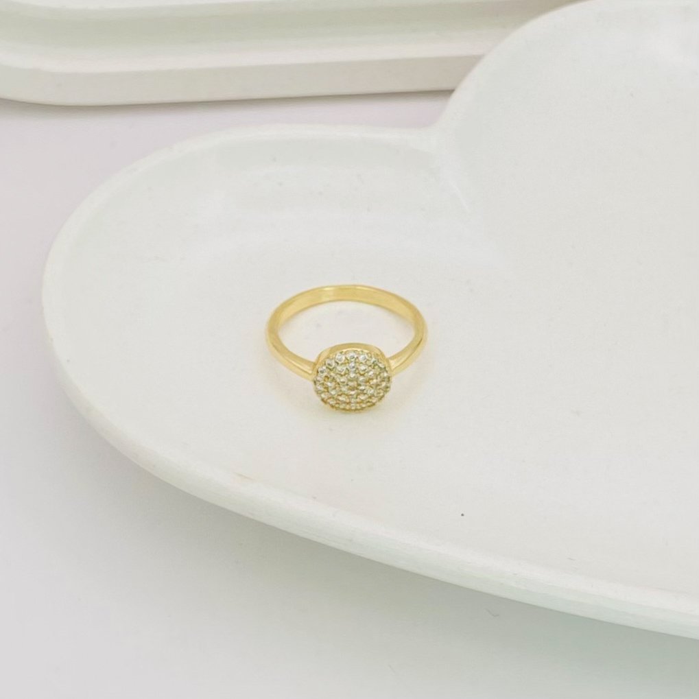 Anel chuveirinho dourado ref 3806
