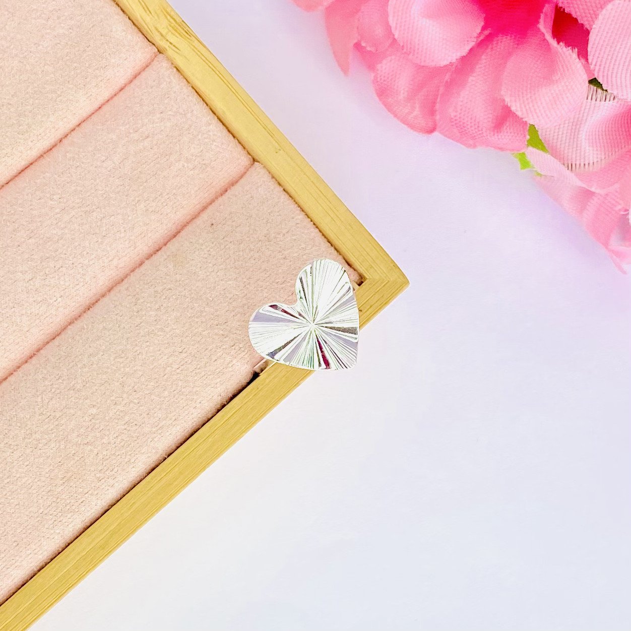 Anel coração ondulado ref 2941