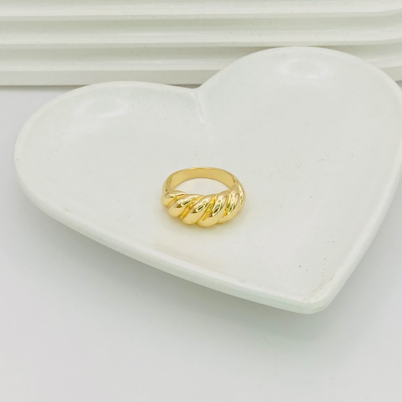 Anel corda dourado ref 3613