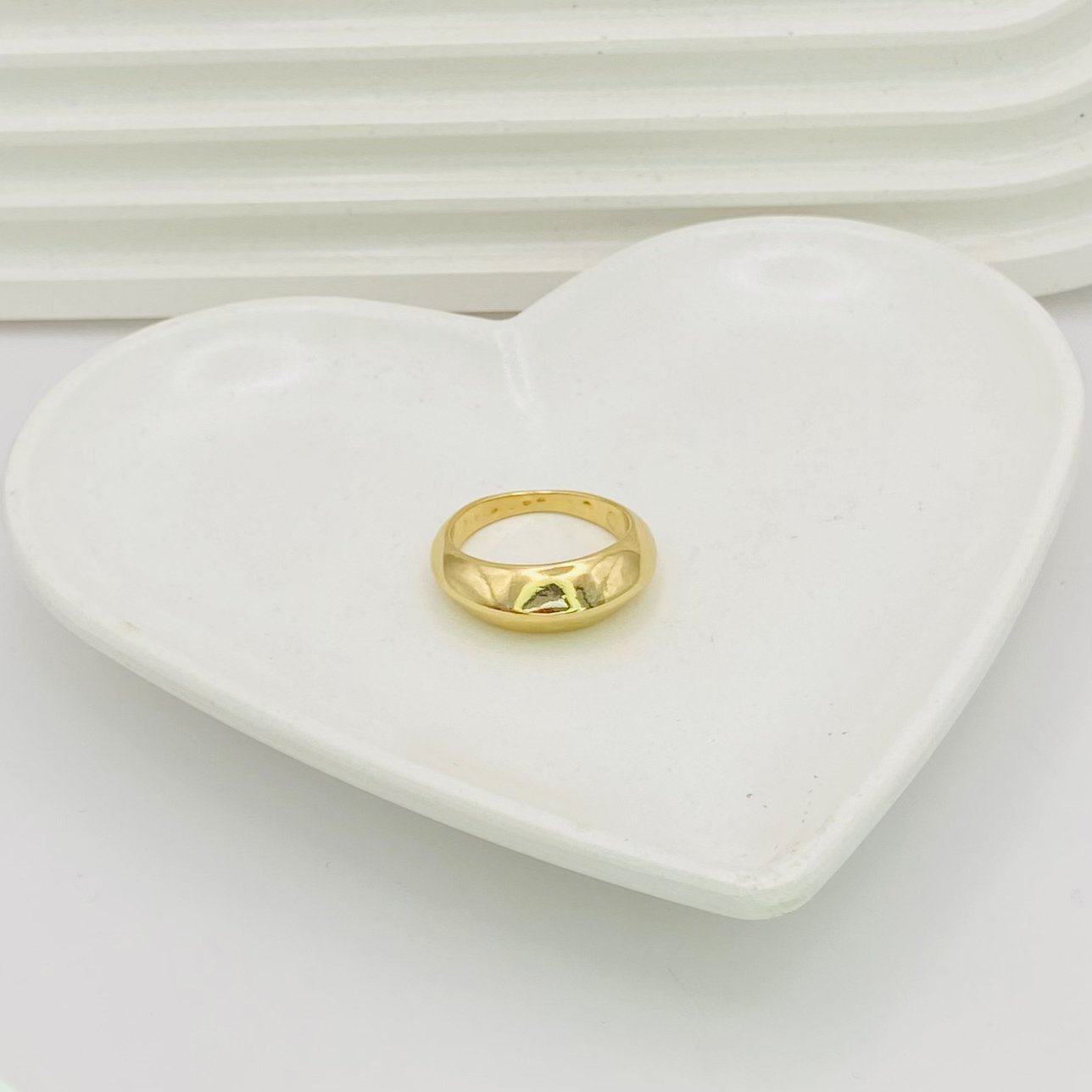 Anel esfera dourado ref 3617