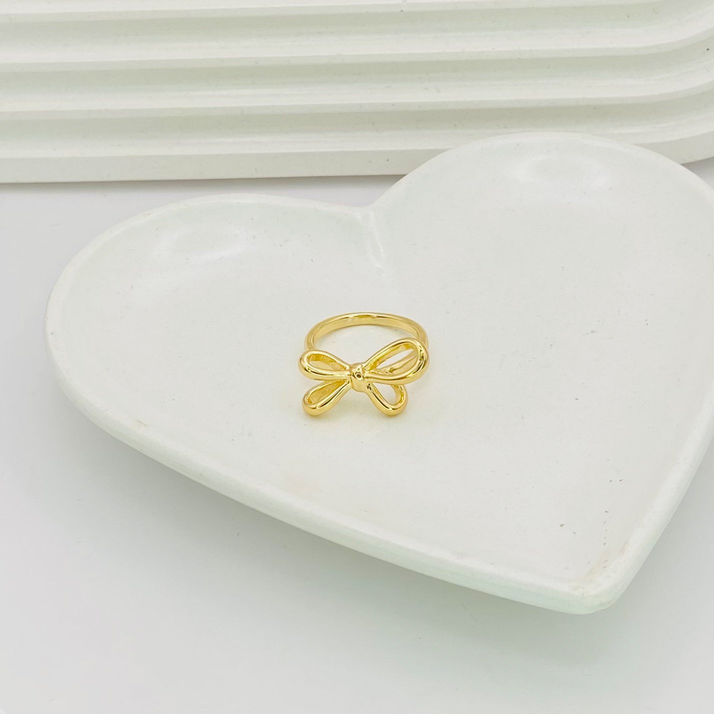 Anel laço dourado ref 3615