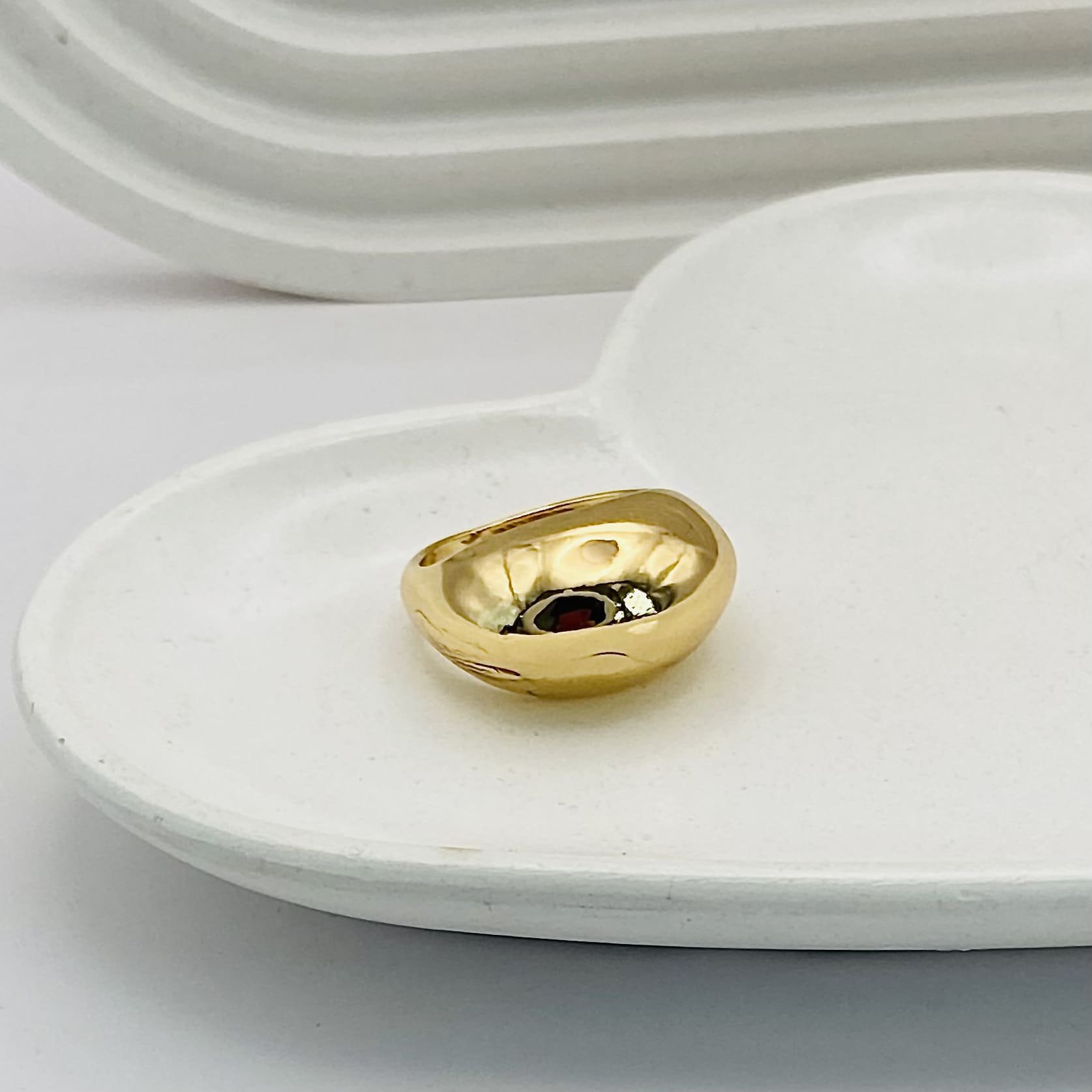 Anel Lumina dourado ref 3867