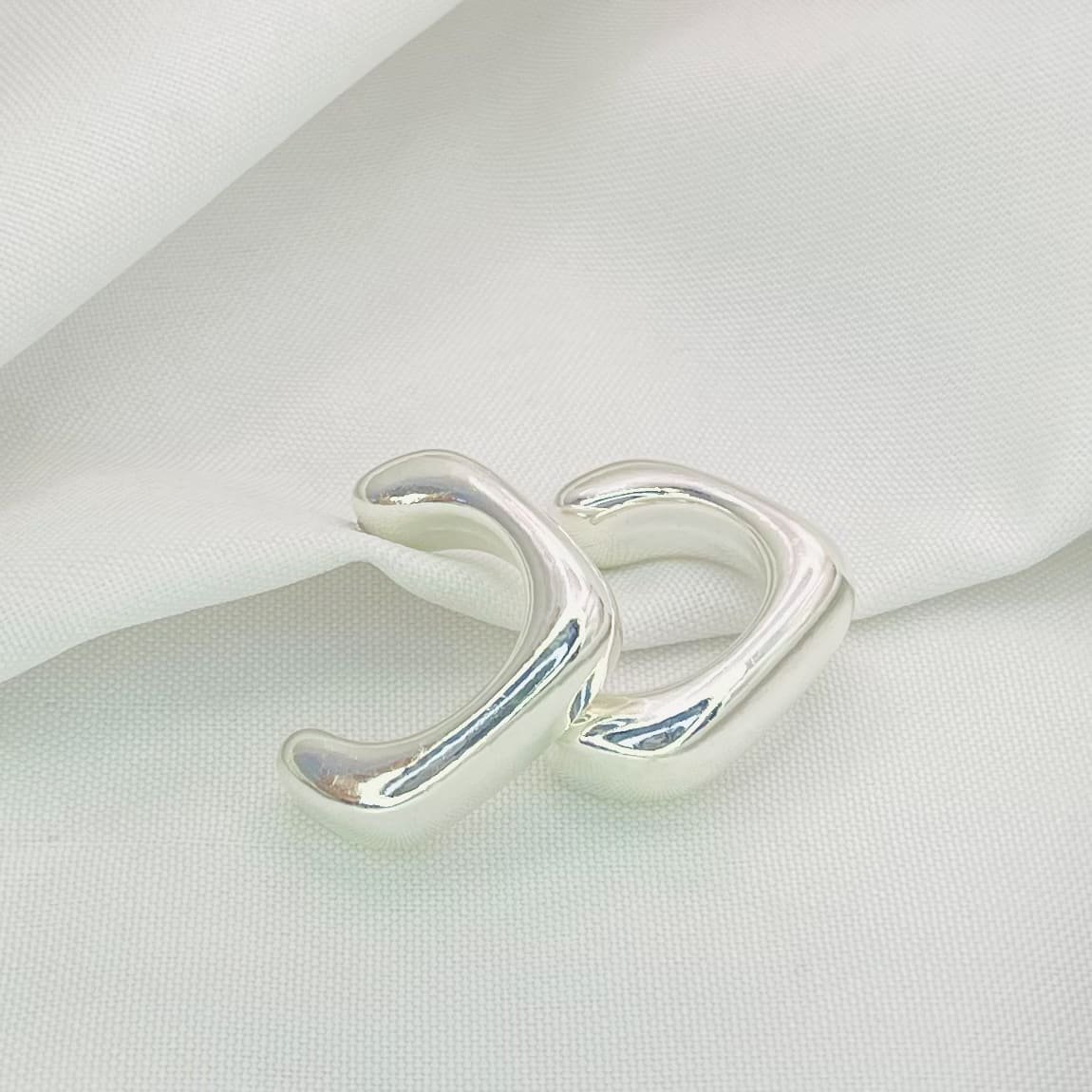 Brinco argola quadrada ref 3937