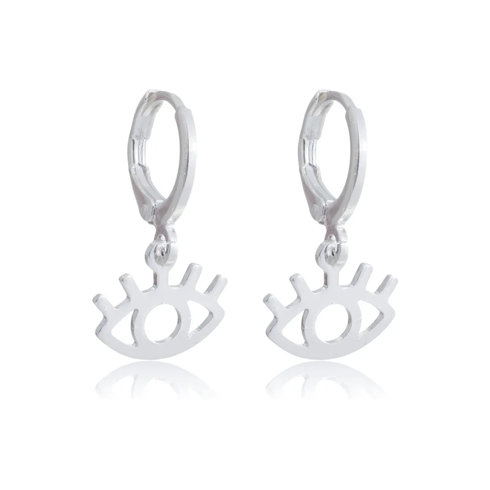 Brinco argolinha olho grego ref 2311