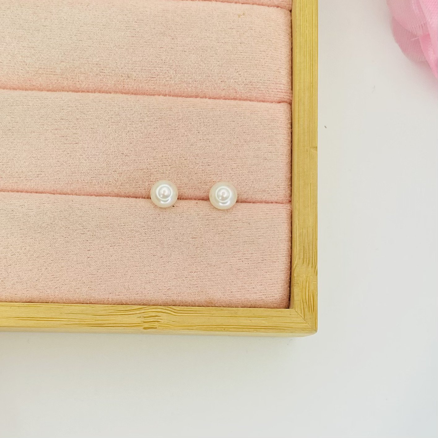 Brinco bolinha pérola ref 3253