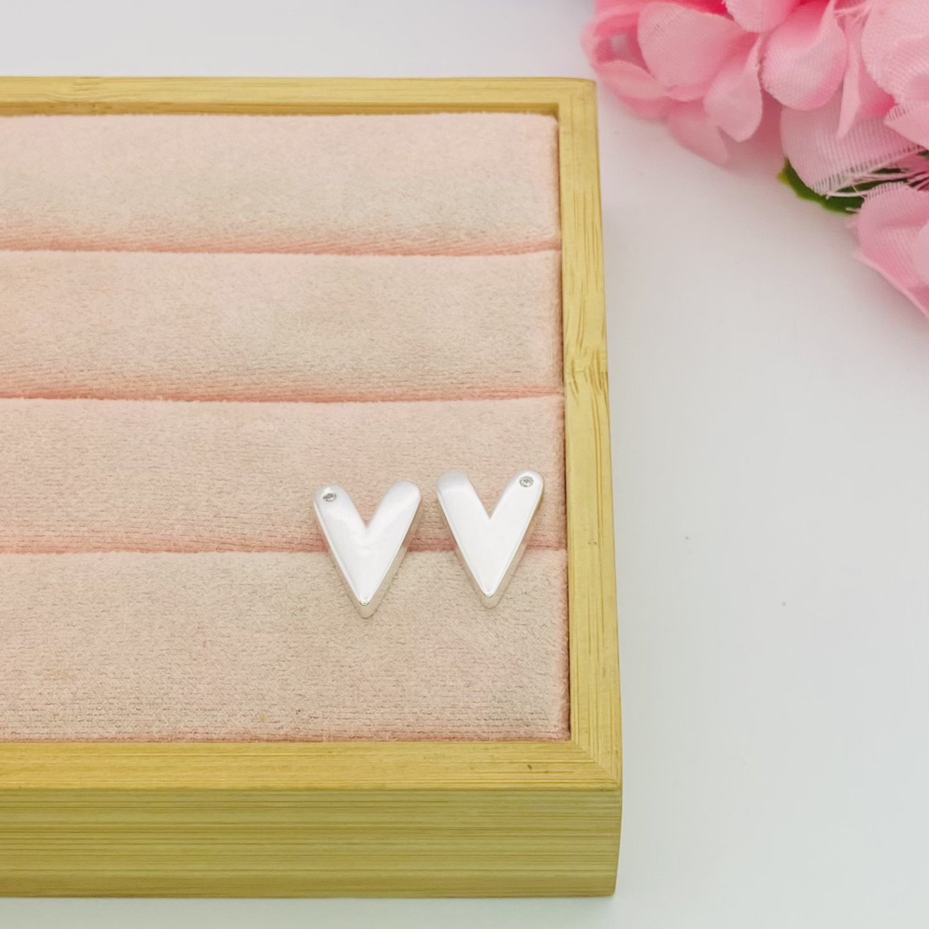 Brinco coração de luz ref 3086