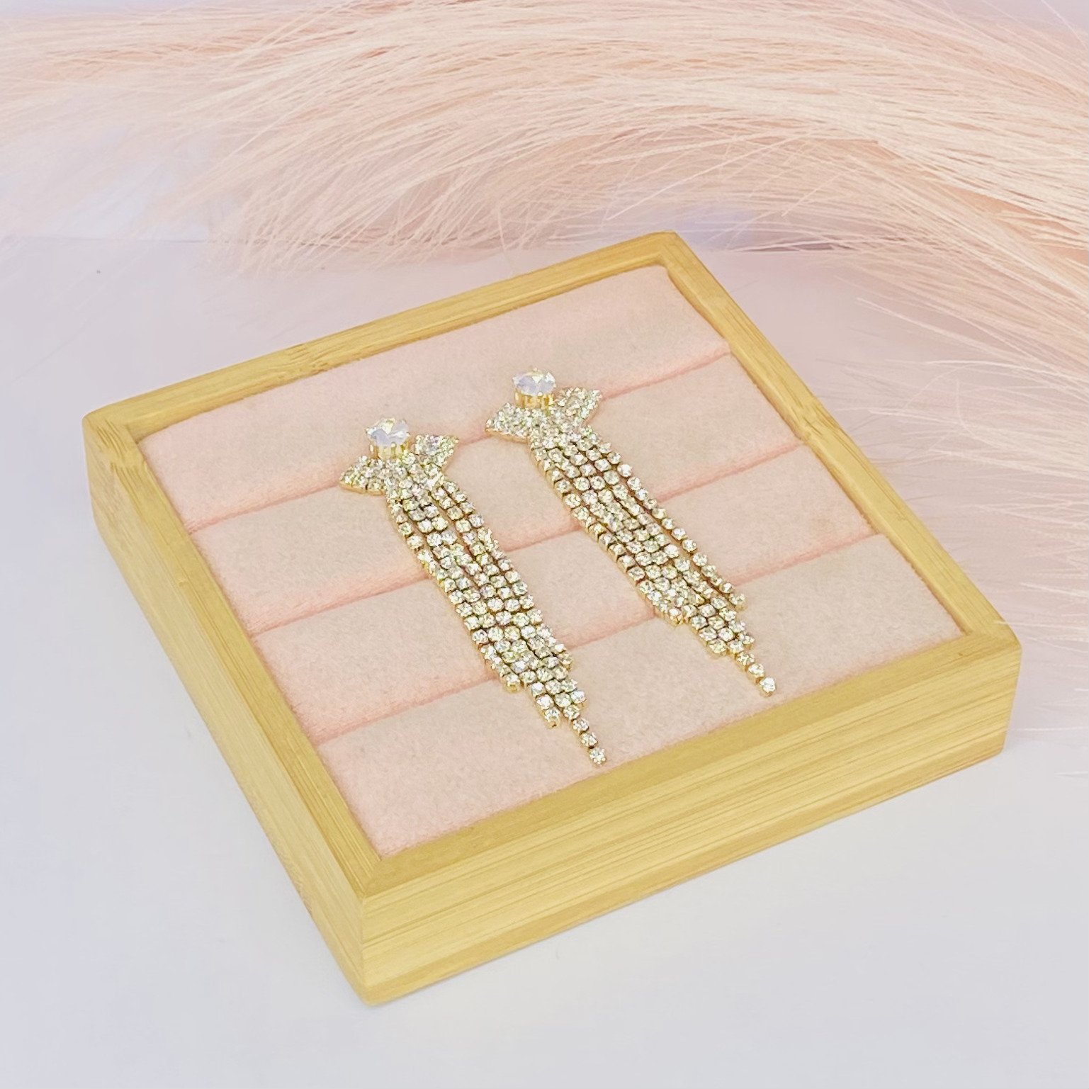 Brinco Longo Estela Dourado Ref 2739