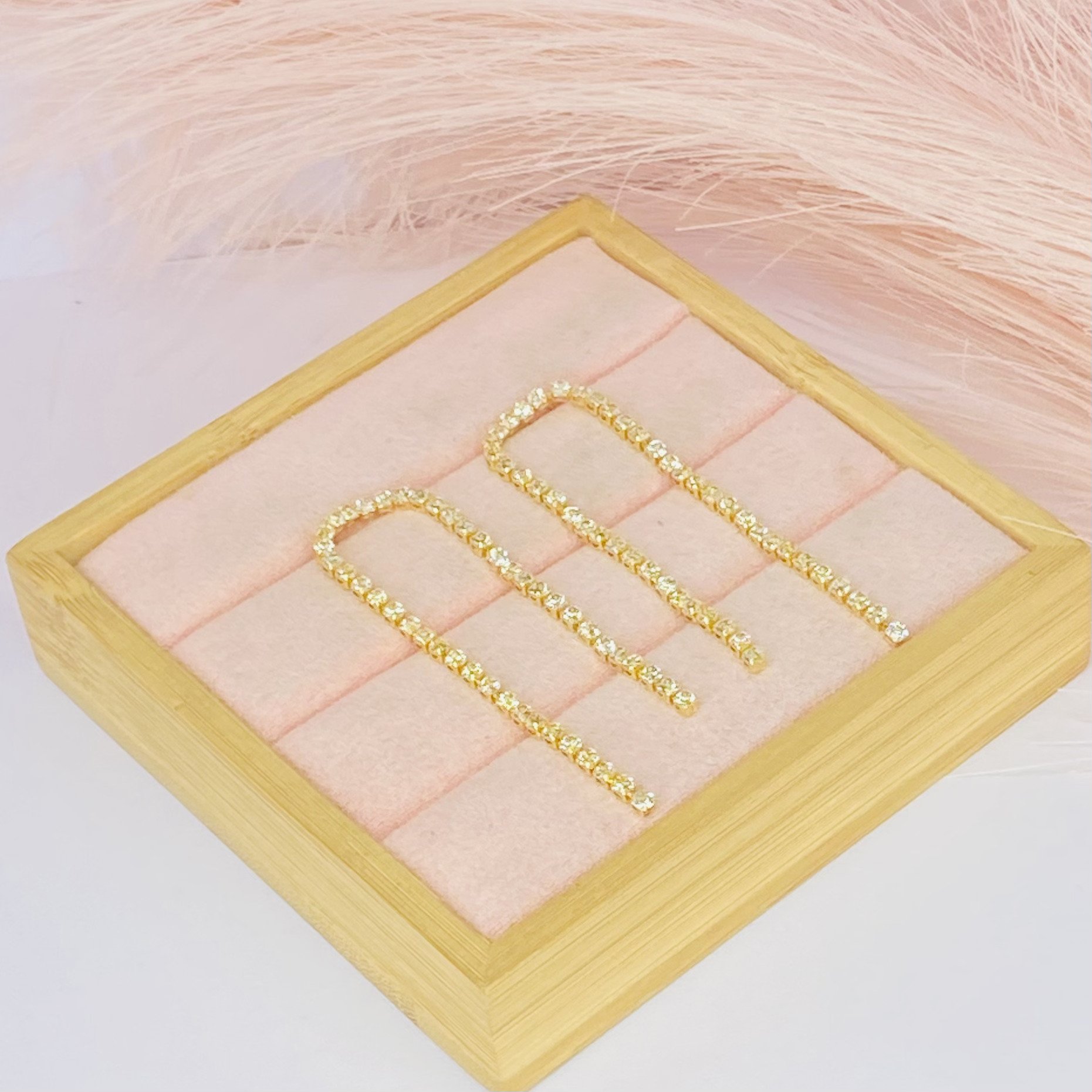 Brinco Longo Riviera Dourado Ref 2746