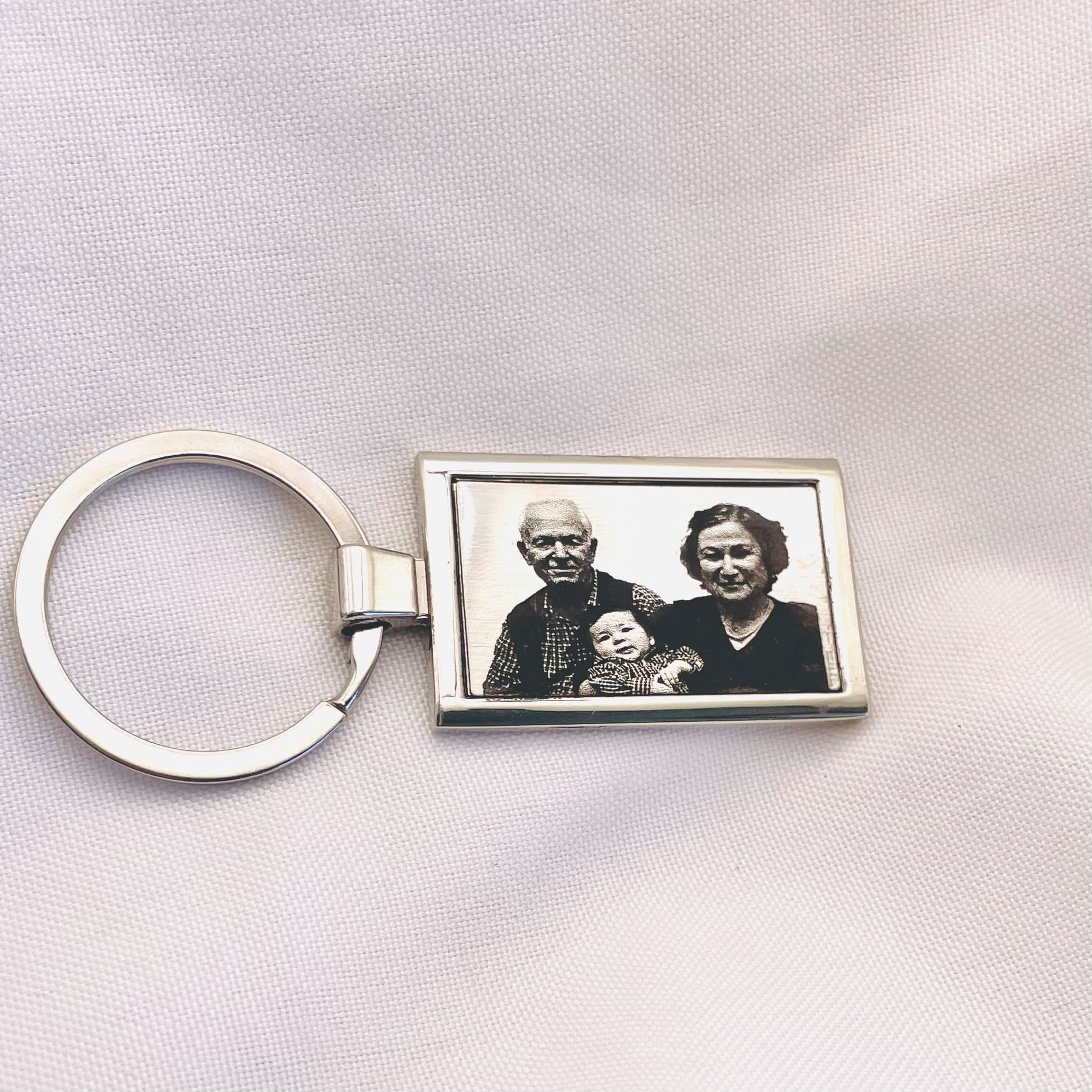 Chaveiro personalizado aço inoxidavel retangulo REF 2348
