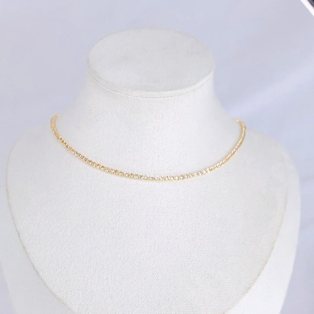 choker riviera fina dourada ref 1897
