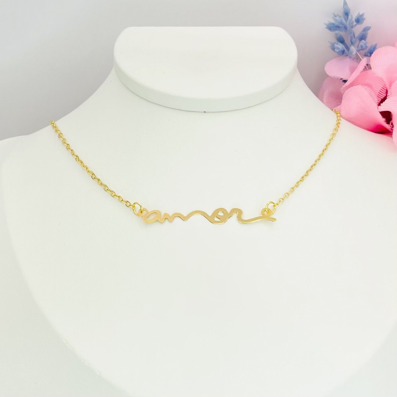 Colar amor dourado Ref 3358