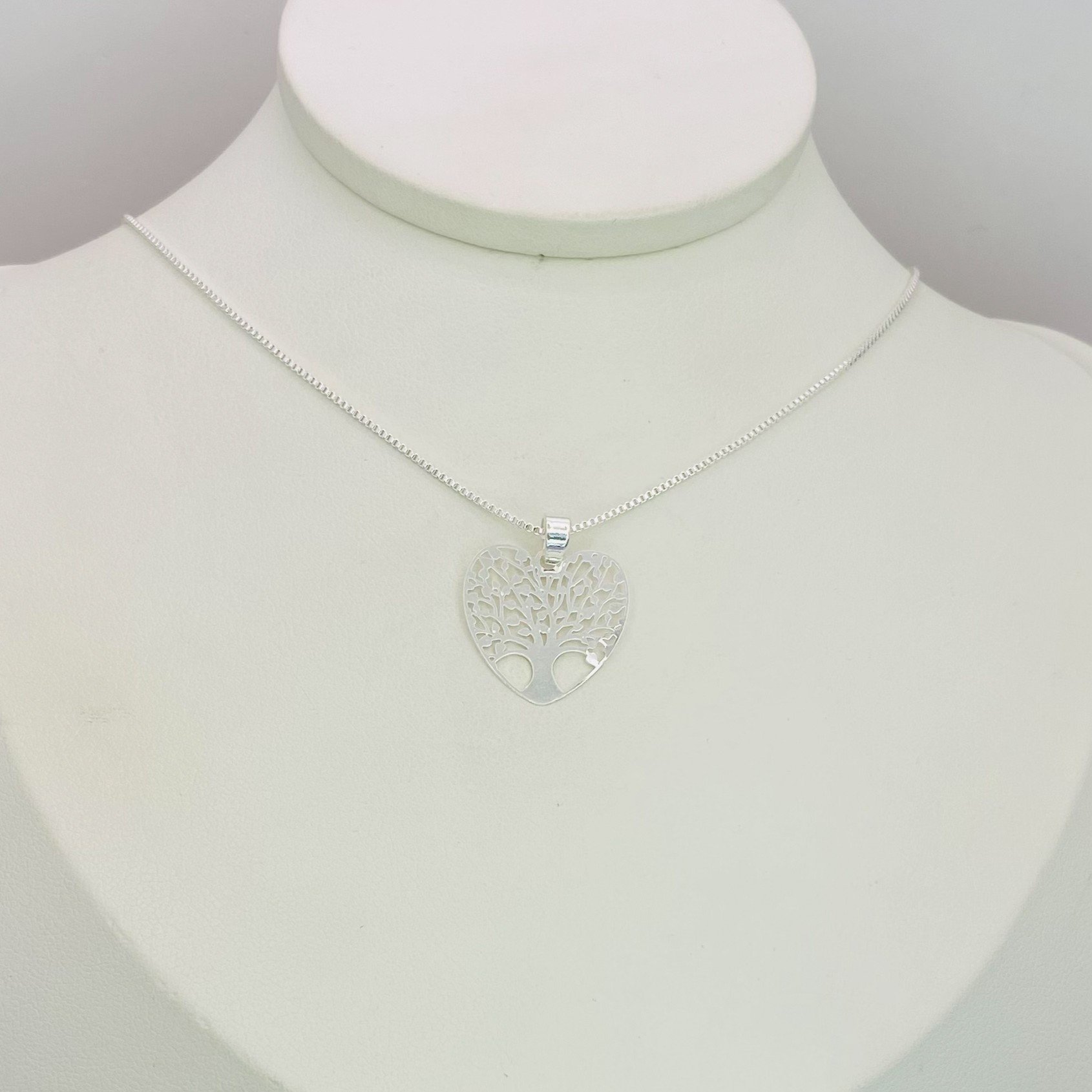 Colar coração árvore da vida ref 1547