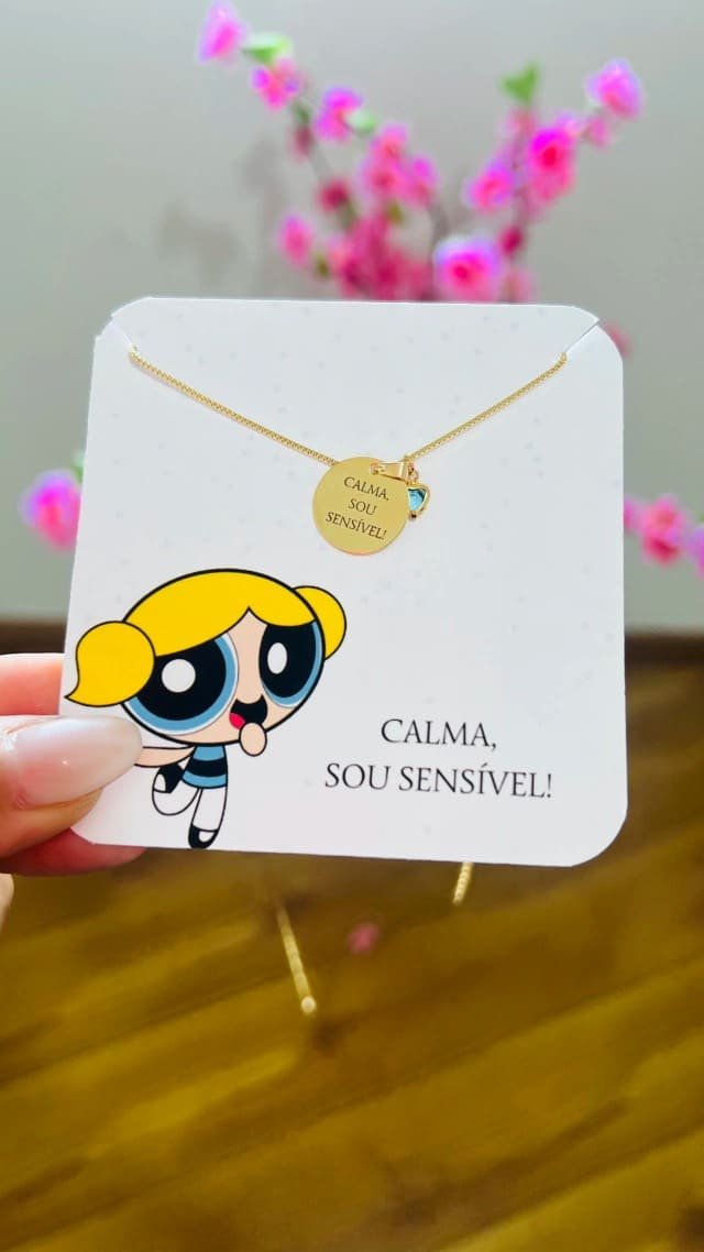 Colar Lindinha dourado ref 2659