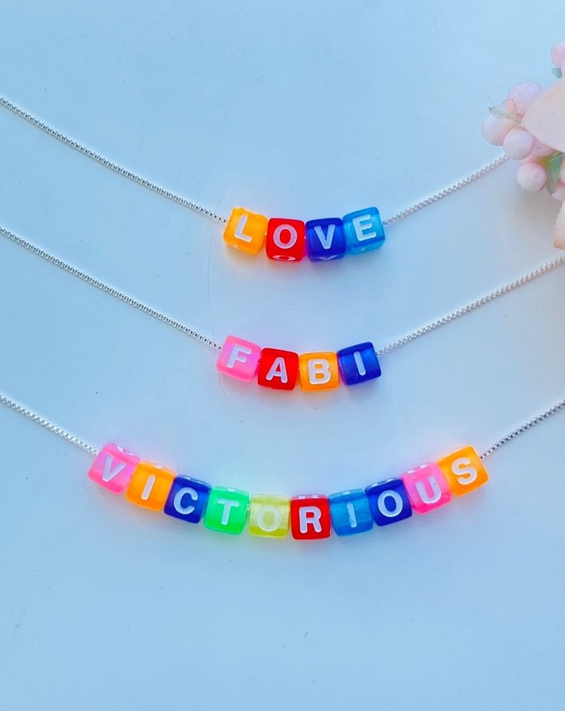 Colar nome ou palavra color ref 897