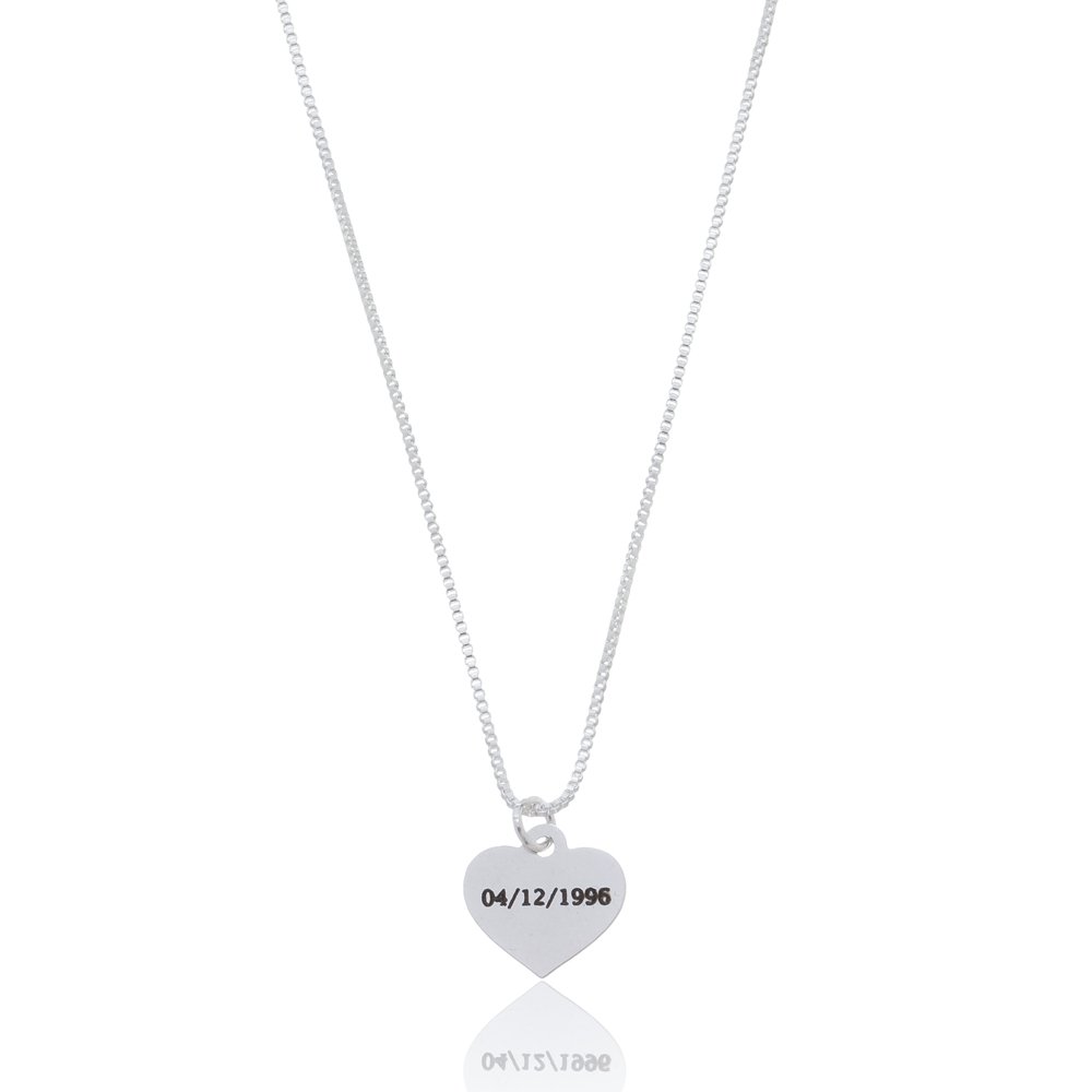 Colar personalizado coração p ref 2373