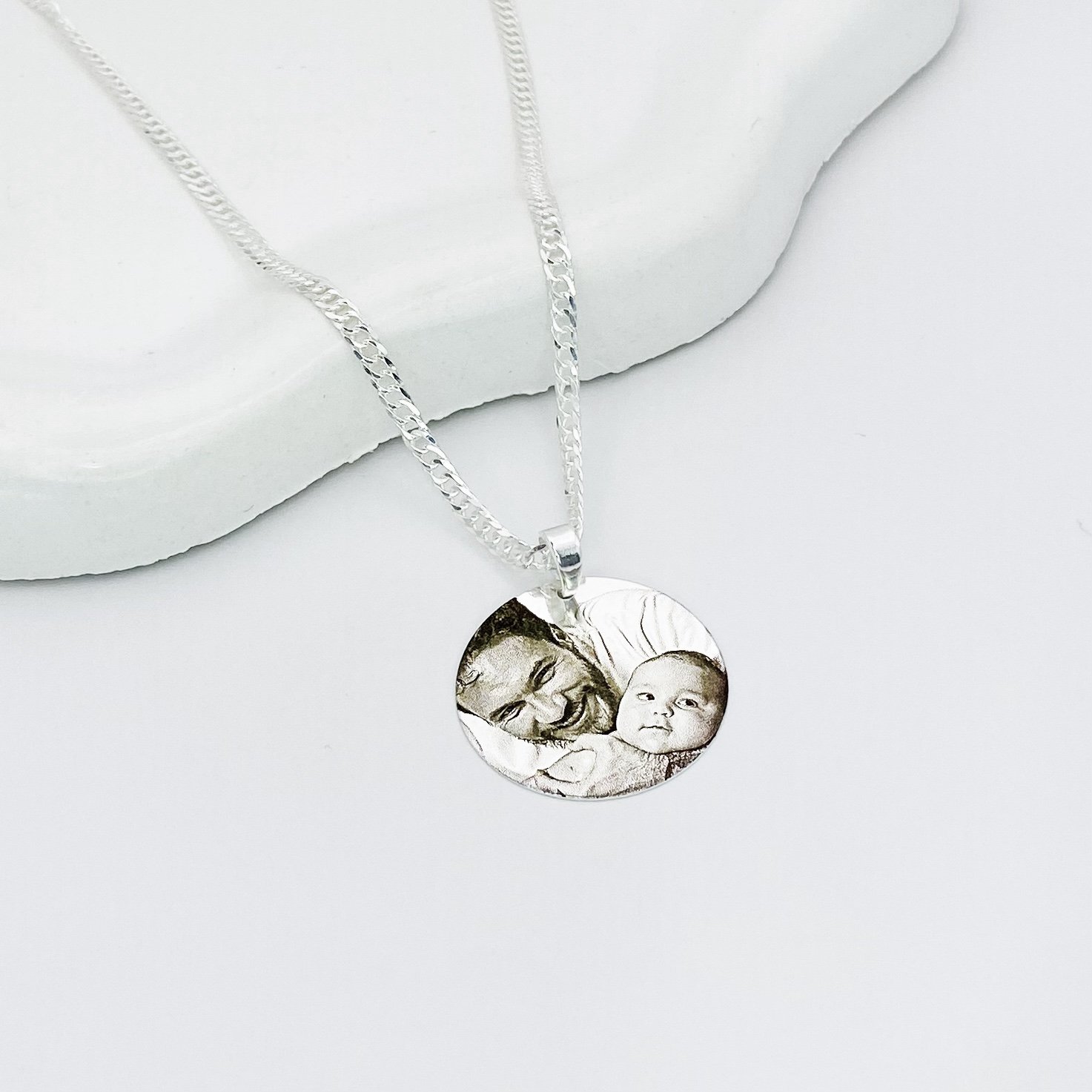 Colar personalizado masculino grumet medalha G ref 3447