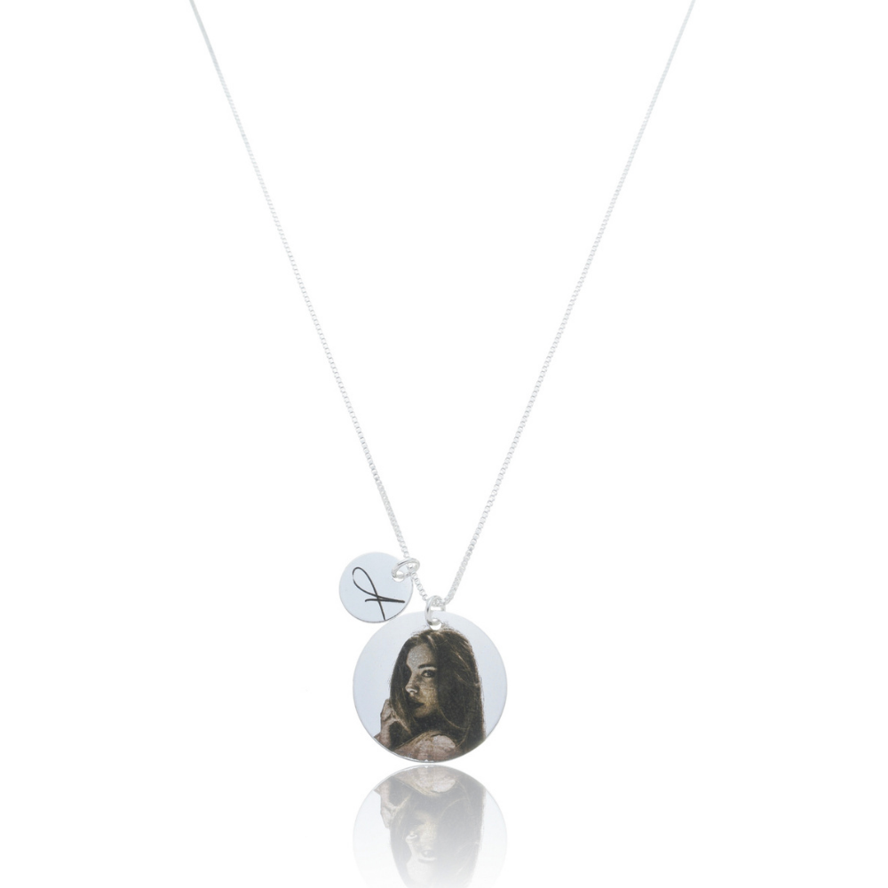 Colar personalizado medalha M + medalha pp ref 2242
