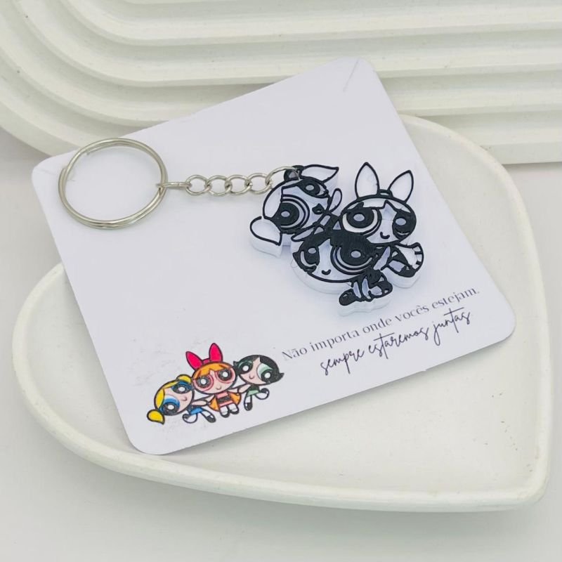 Kit 3 Chaveiro Meninas Super Poderosas REF 3991