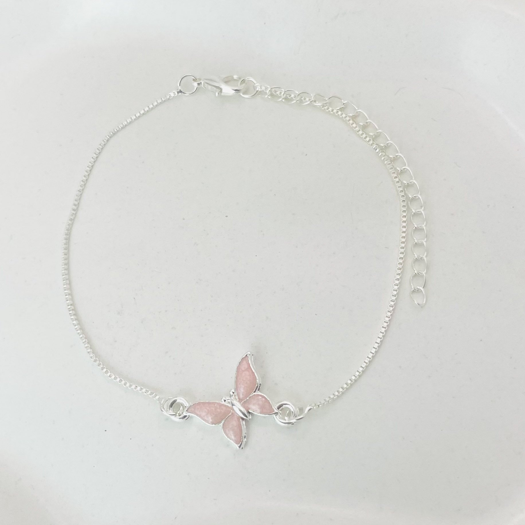 Pulseira borboleta rosa REF 4092