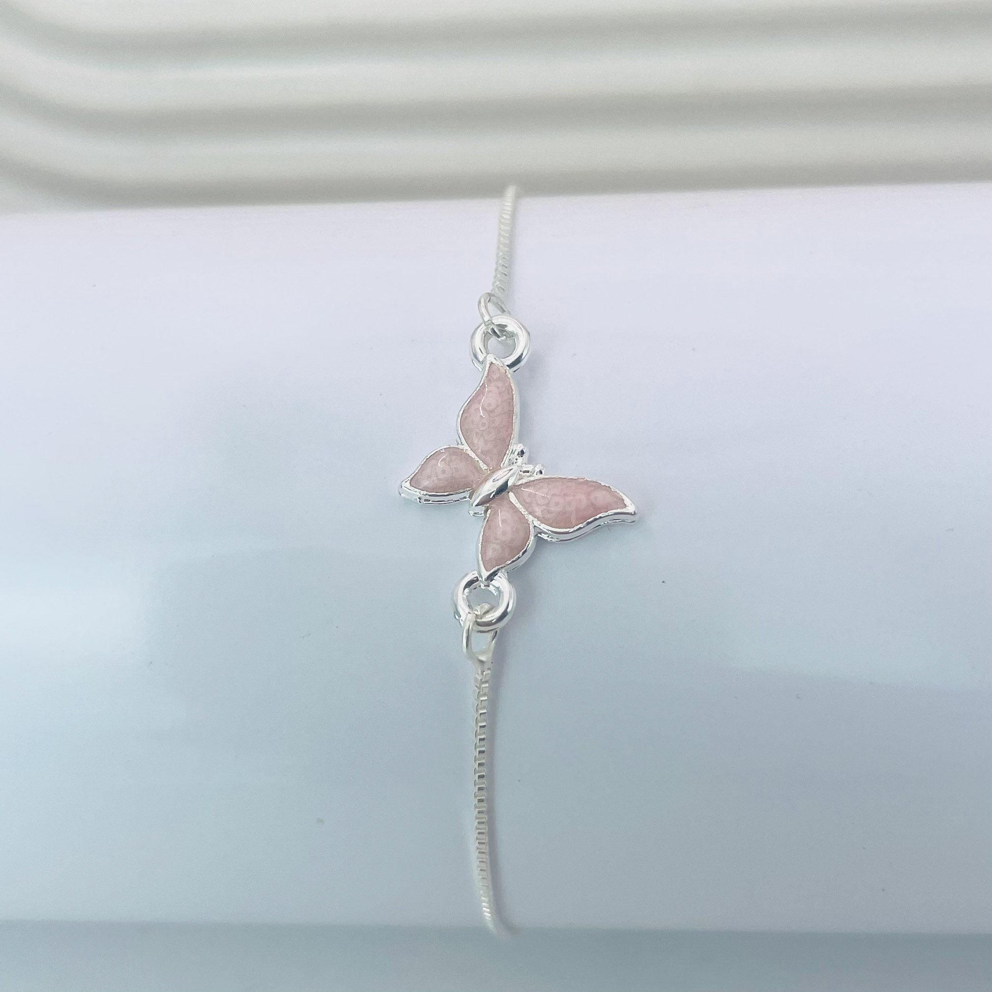 Pulseira borboleta rosa REF 4092