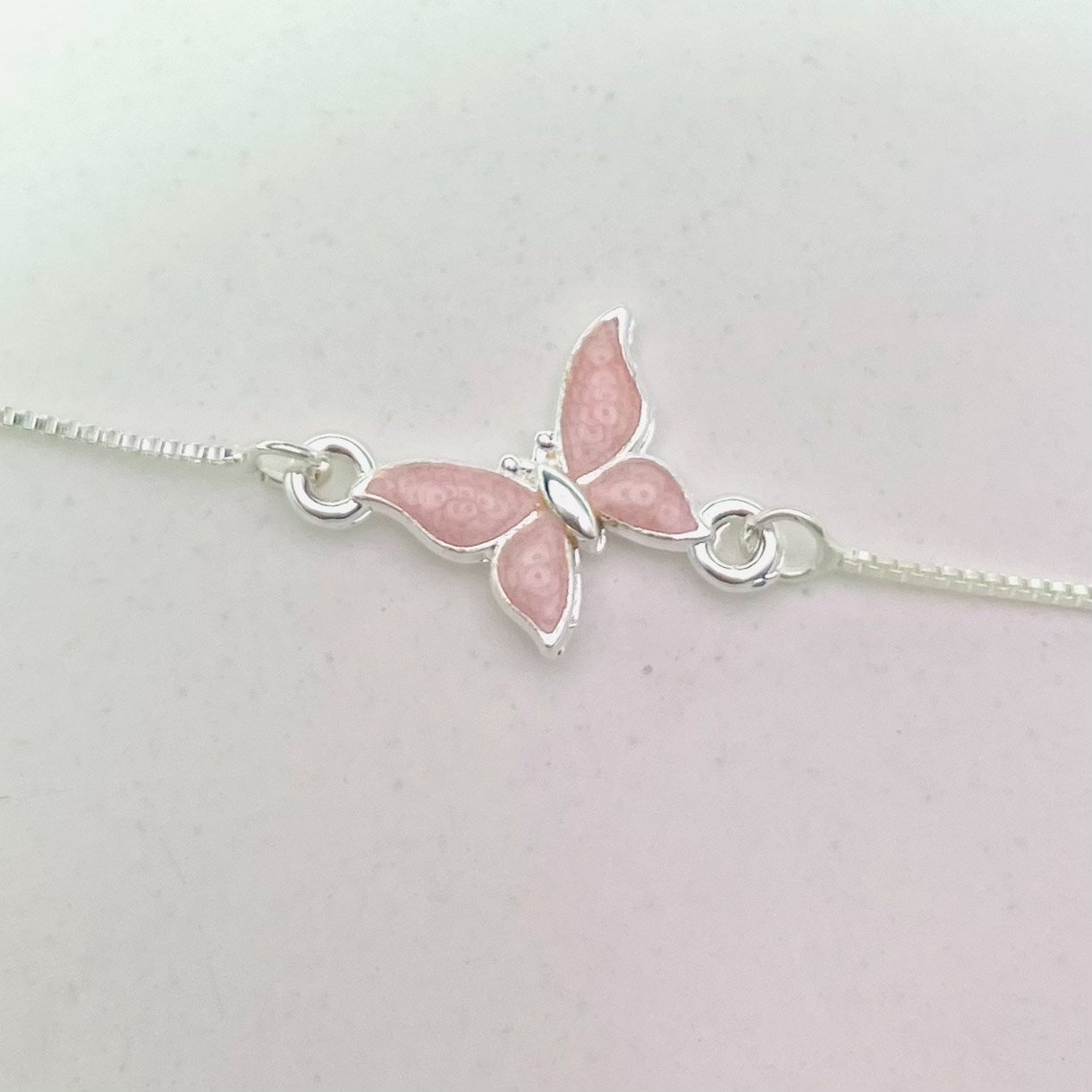 Pulseira borboleta rosa REF 4092