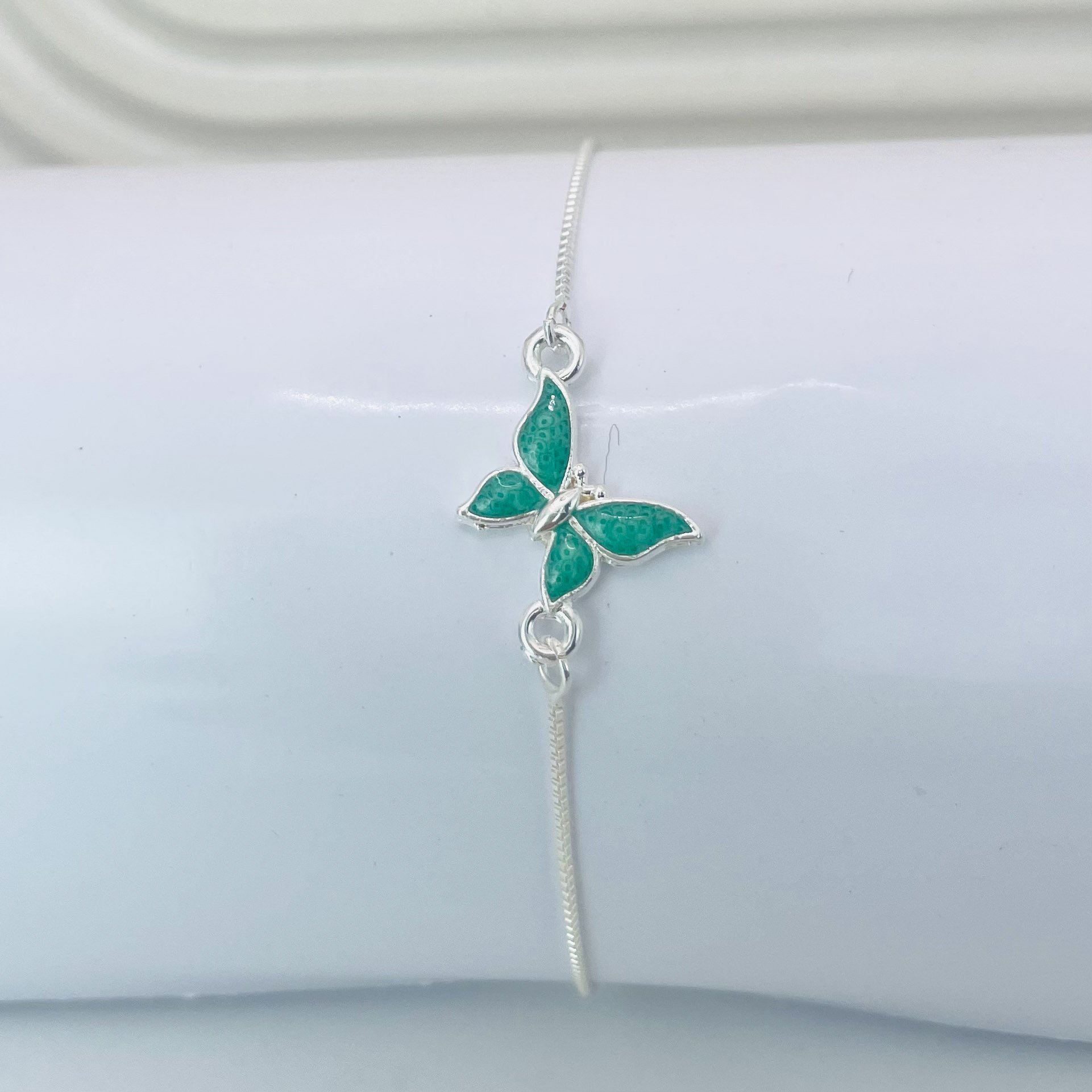 Pulseira borboleta verde REF 4090