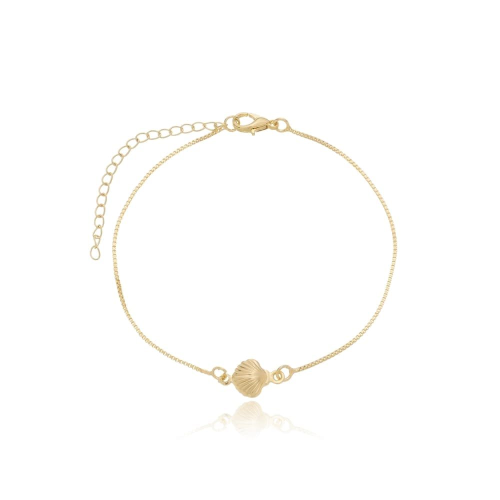 Pulseira concha dourada ref 2171