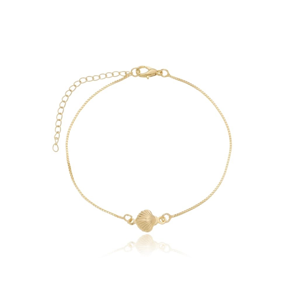 Pulseira concha dourada ref 2171