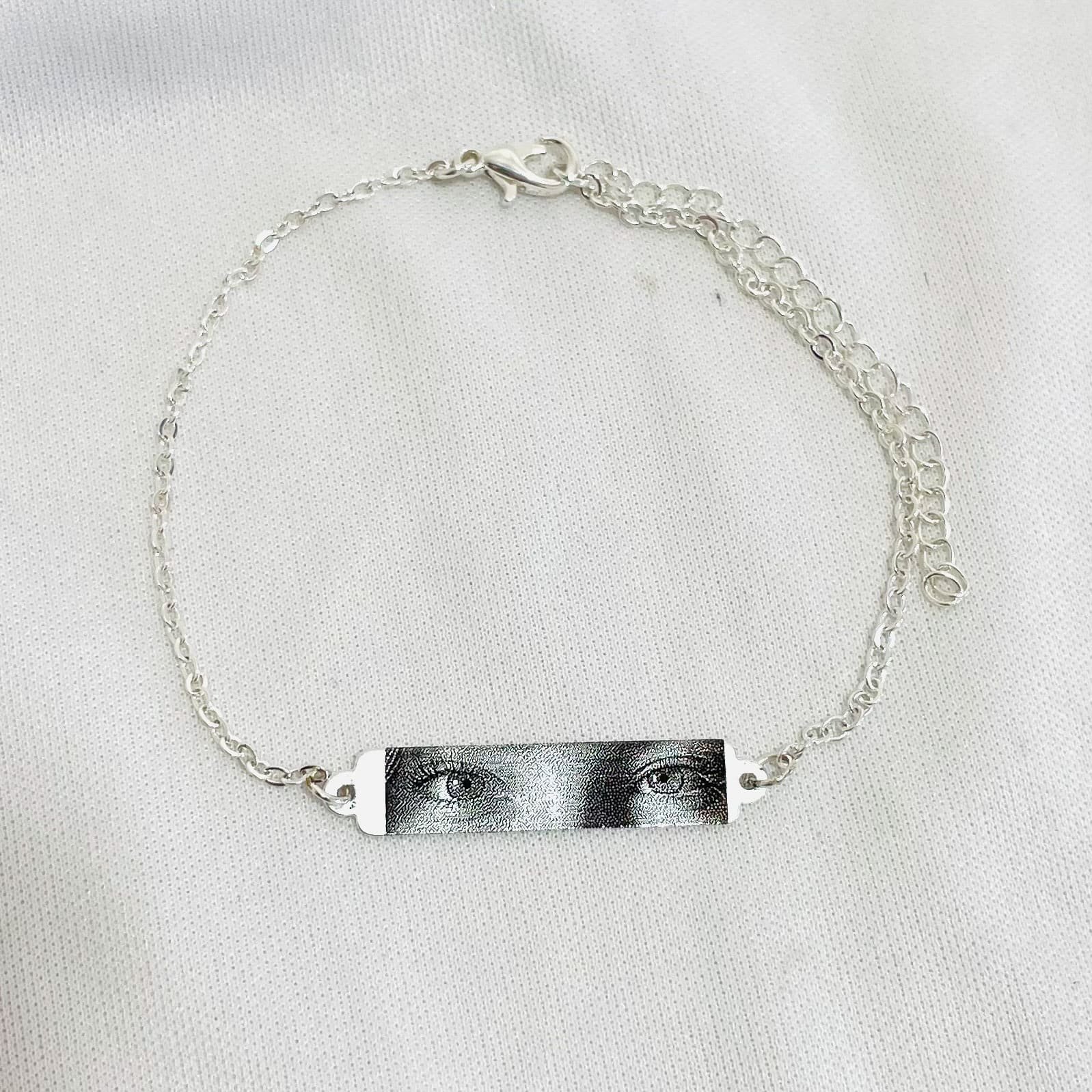 Pulseira personalizada plaquinha ref 2240