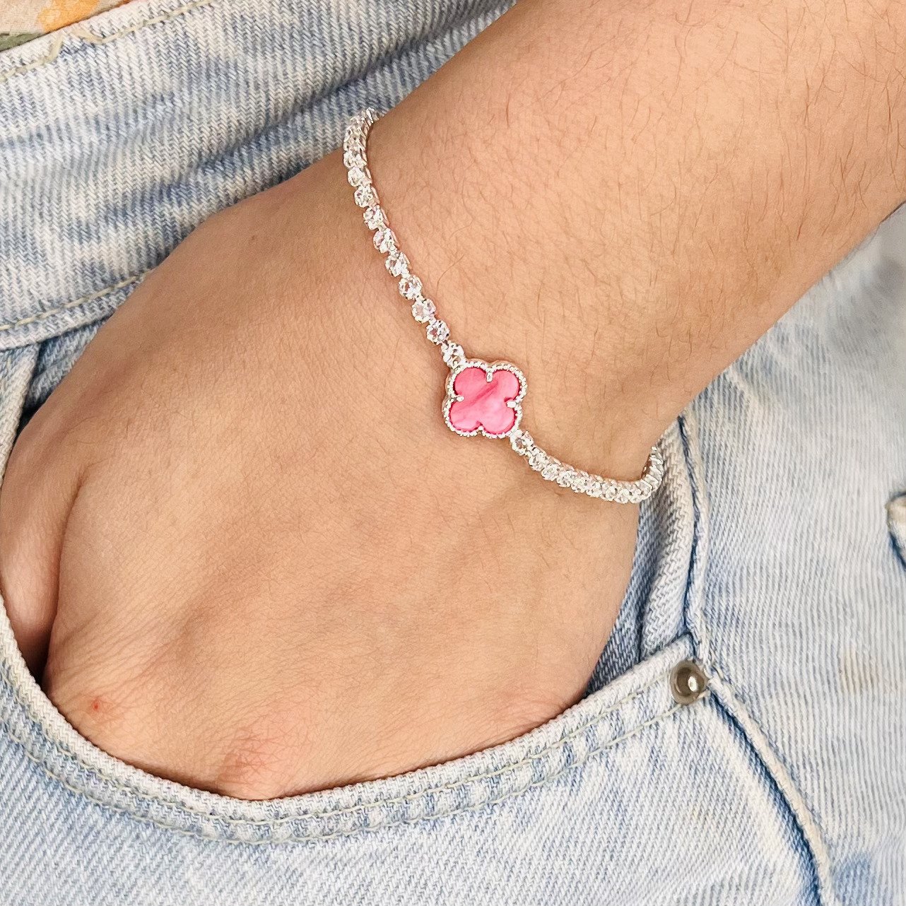 Pulseira riviera virginia rosa ref 2497