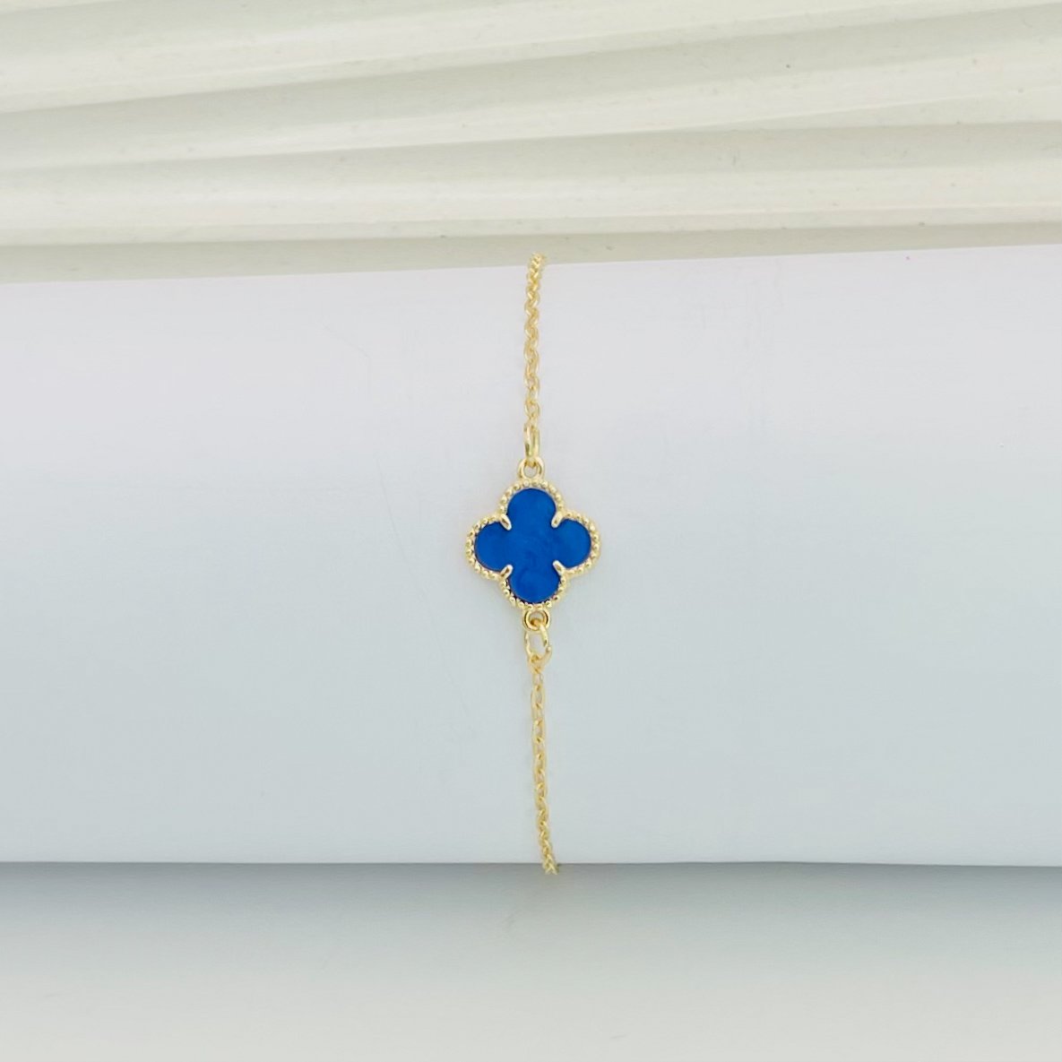 Pulseira virginia azul dourada ref 3975