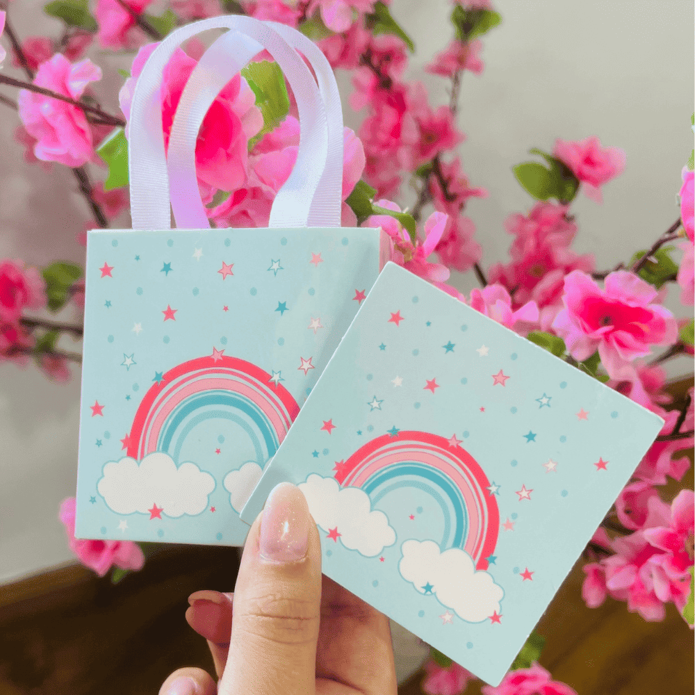 Sacolinha para presente arco-iris ref 2506