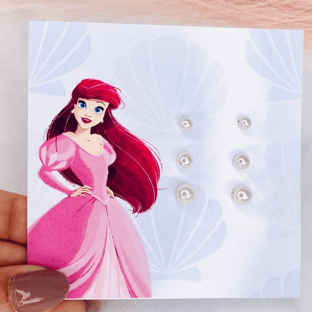 Trio de brincos pérola infantil Ariel 2667